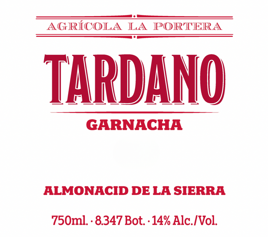 Agrícola La Portera 'Tardano' Garnacha